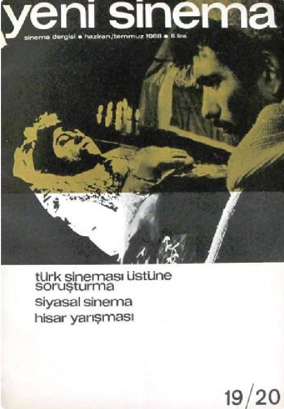 YENI SINEMA magazine side cover Issue 19/20 June/July 1968