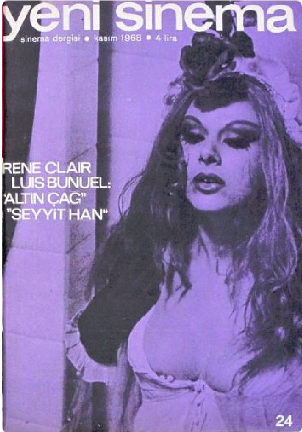 YENI SINEMA magazine side cover Issue 24 November 1968