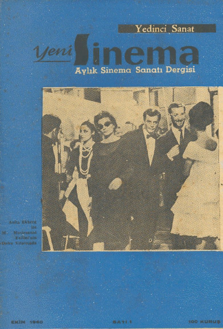 YENI SINEMA (60s) magazine side cover Issue 1  October 1960
