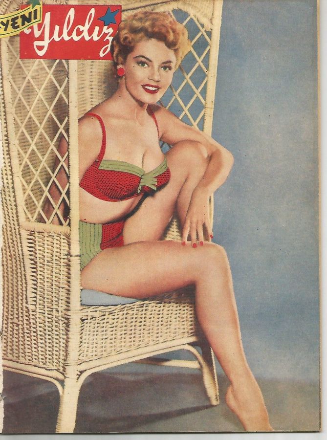 YENI YILDIZ magazine side cover 21 October 1955