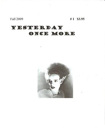 YESTERDAY ONCE MORE magazine side cover Issue 1 Fall 2009