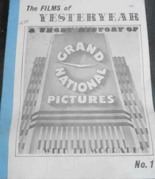 FILMS OF YESTERYEAR | THE magazine side cover Issue 1 July 1977