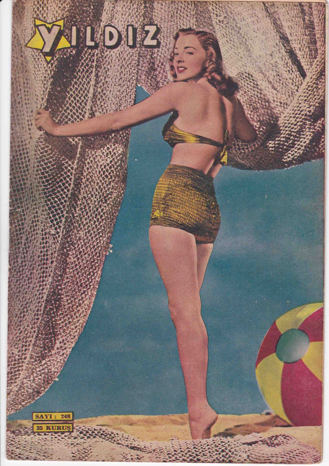 YILDIZ magazine side cover Issue 248 1 September 1949
