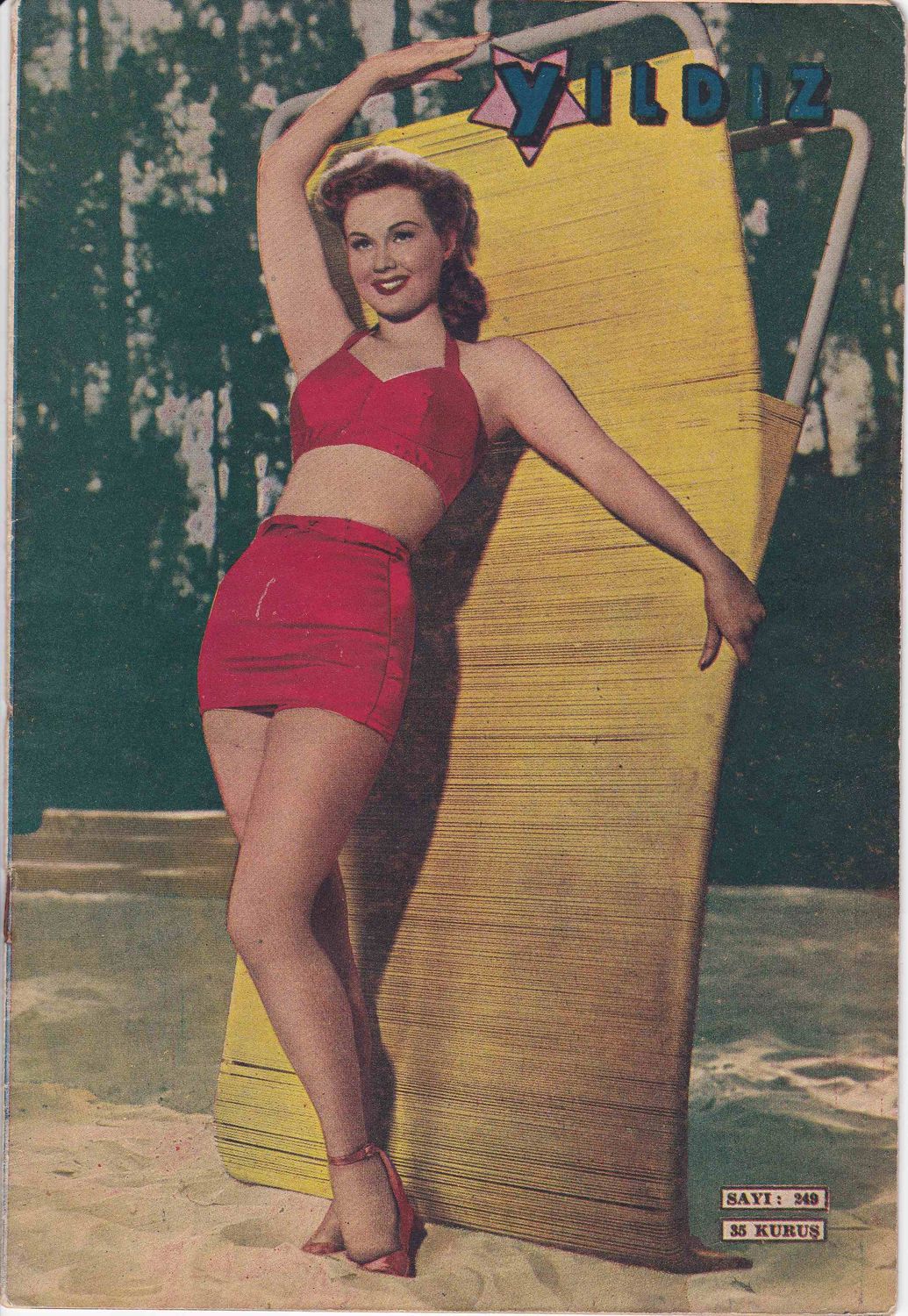 YILDIZ magazine side cover Issue 249 15 September 1949