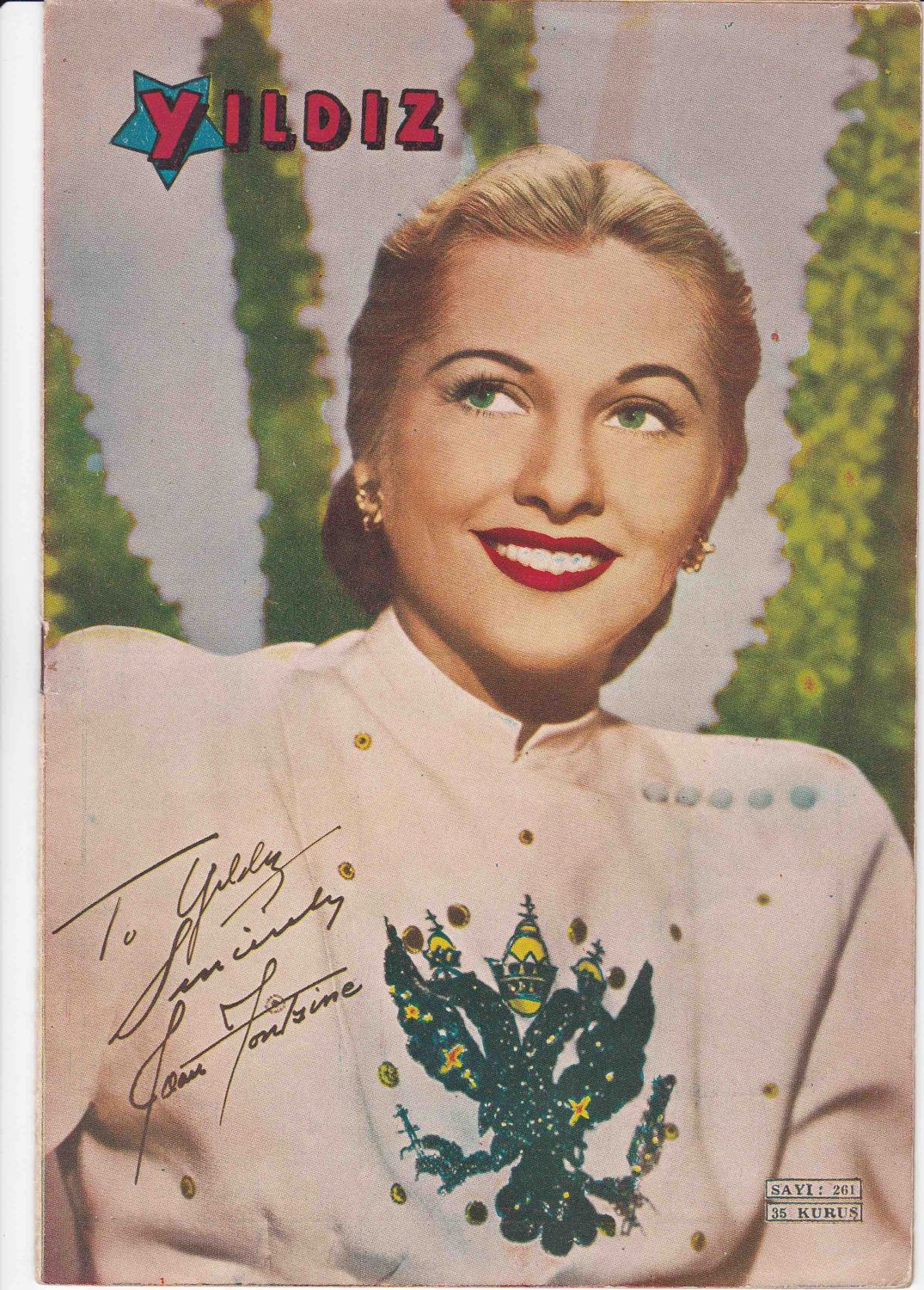 YILDIZ magazine side cover Issue 261 15 March 1950