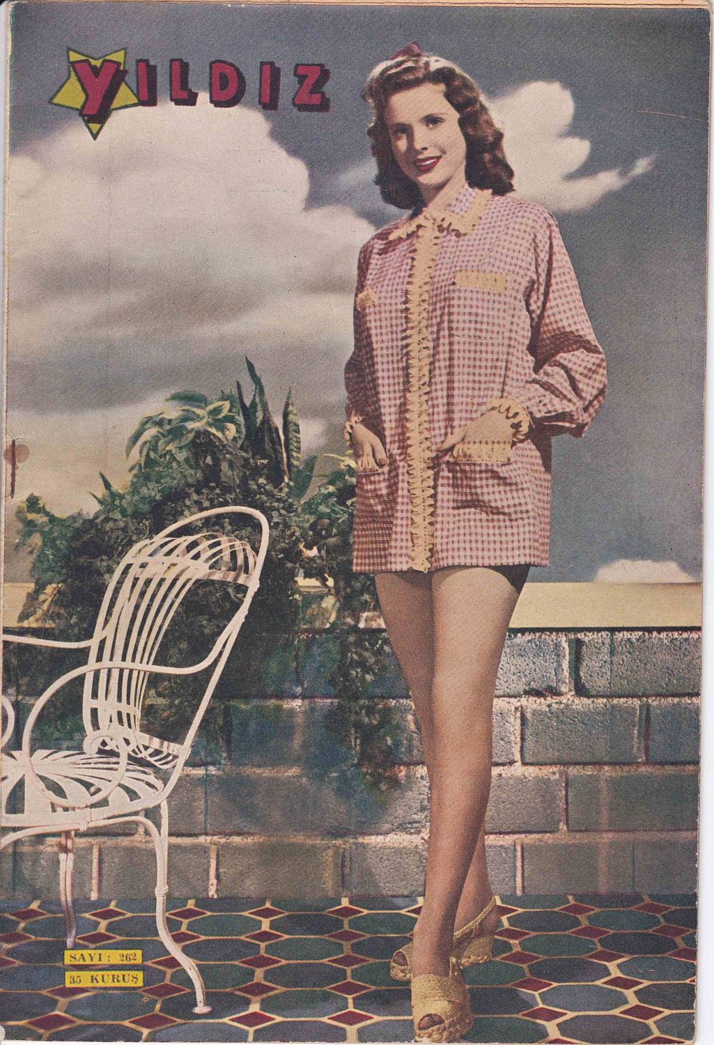 YILDIZ magazine side cover Issue 262 1 April 1950