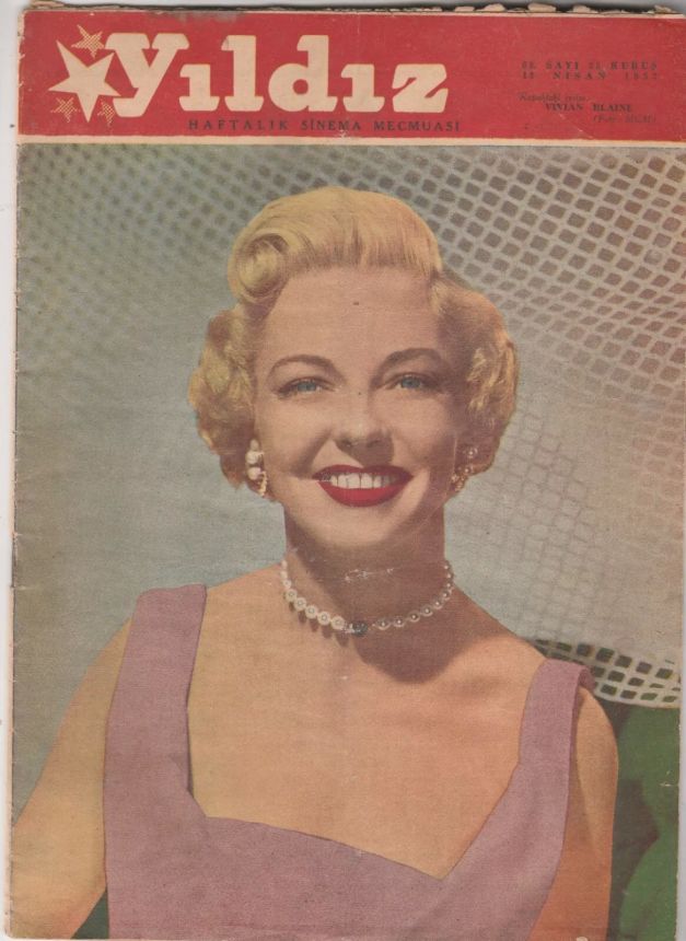 YILDIZ magazine side cover 12 April 1952