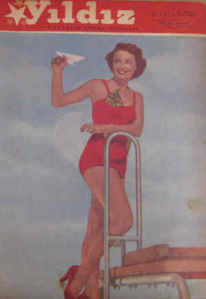 YILDIZ magazine side cover 30 August 1952