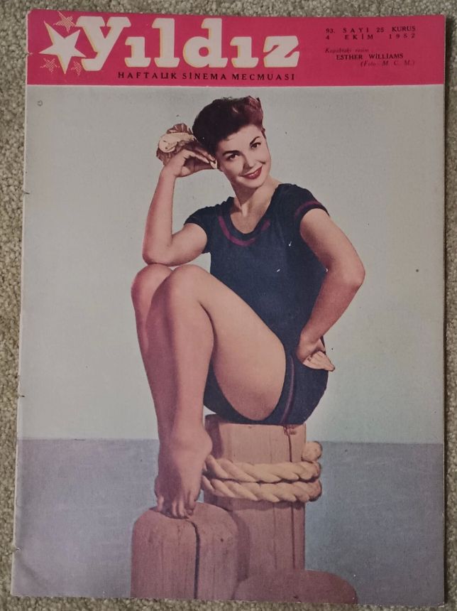 YILDIZ magazine side cover 4 October 1952