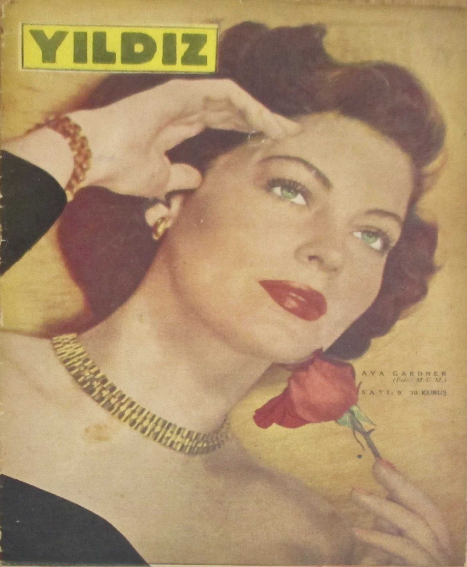 YILDIZ magazine side cover Issue 9  February 1953