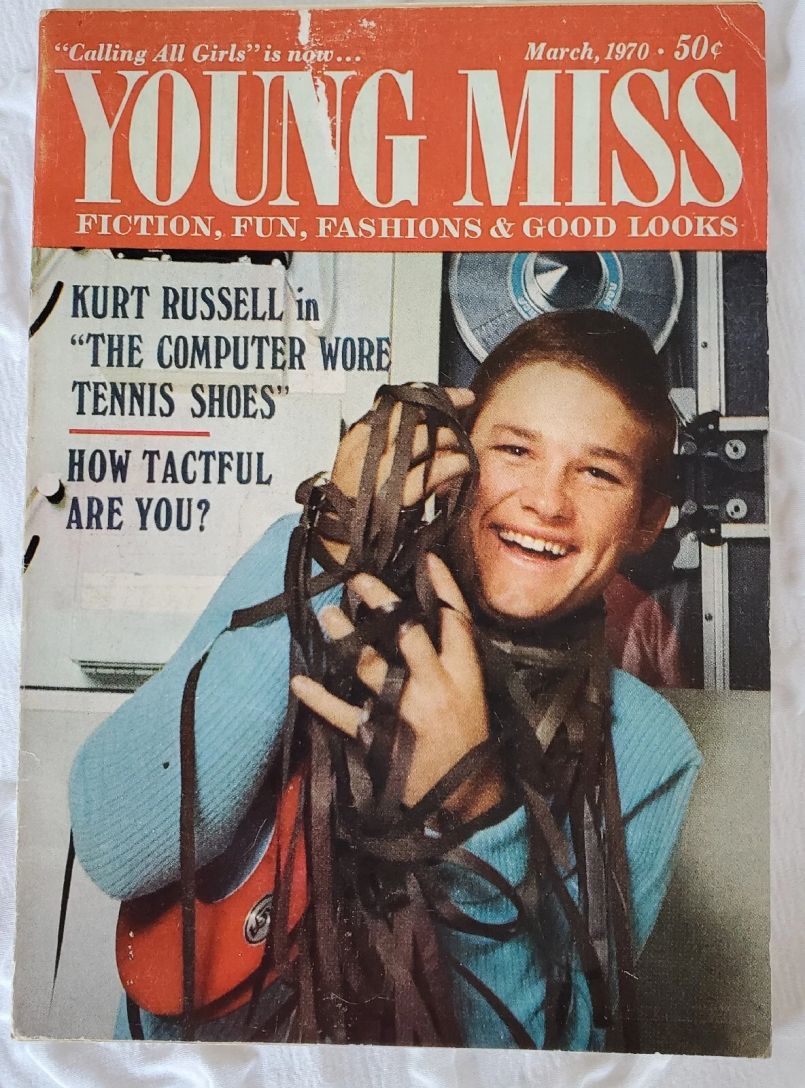 YOUNG MISS magazine side cover  March 1970