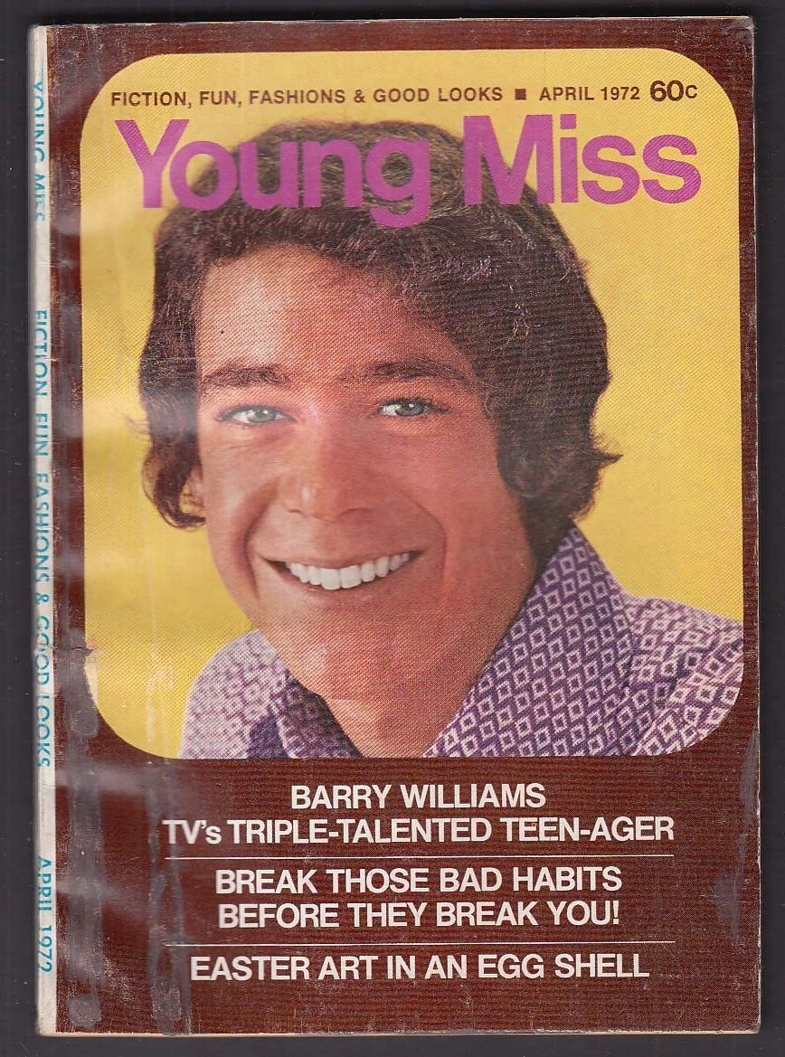 YOUNG MISS magazine side cover  April 1972