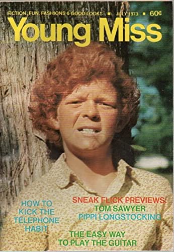 YOUNG MISS magazine side cover  July 1973
