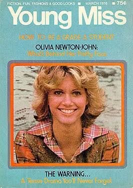 YOUNG MISS magazine side cover  March 1976