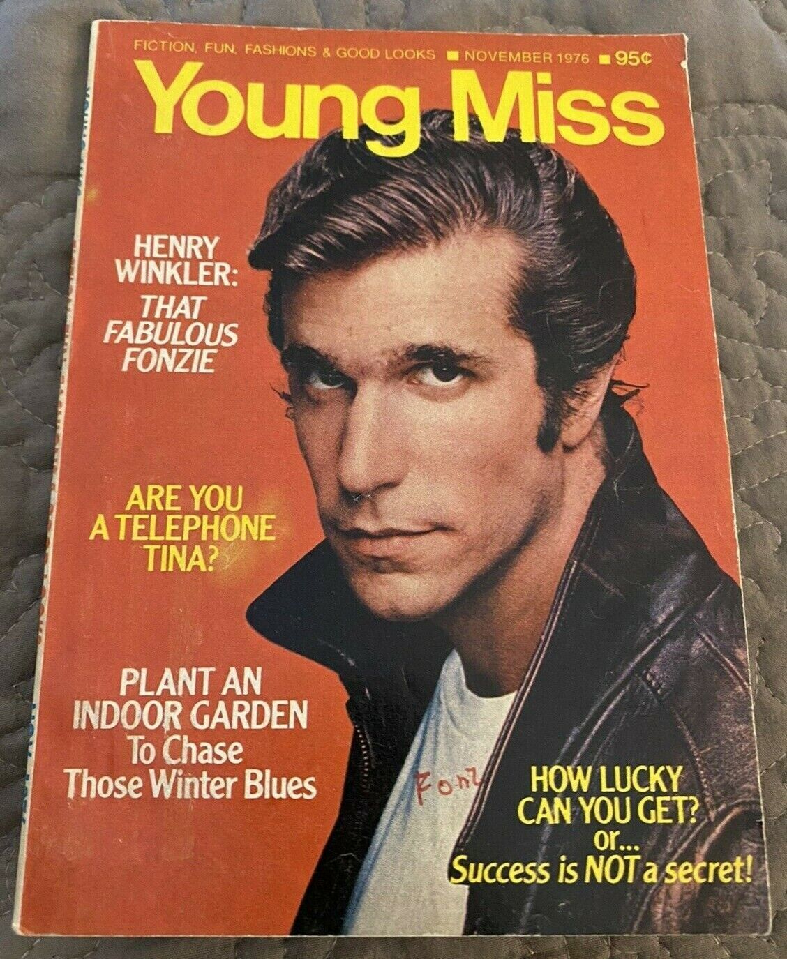 YOUNG MISS magazine side cover  November 1976