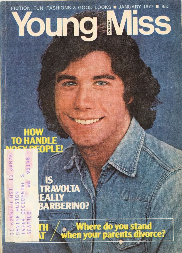 YOUNG MISS magazine side cover  January 1977