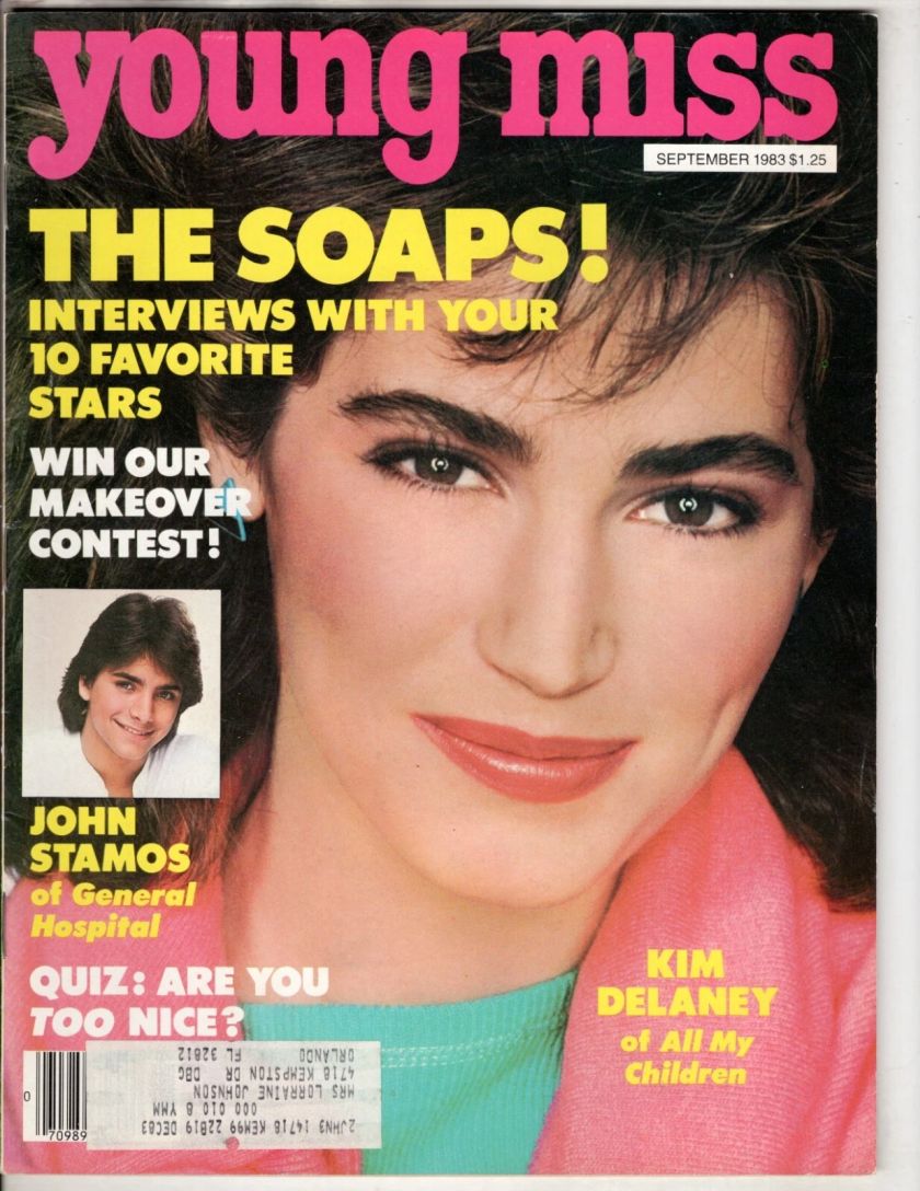 YOUNG MISS magazine side cover  September 1983