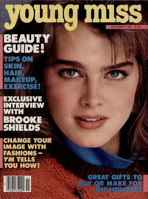 YOUNG MISS magazine side cover  November 1983