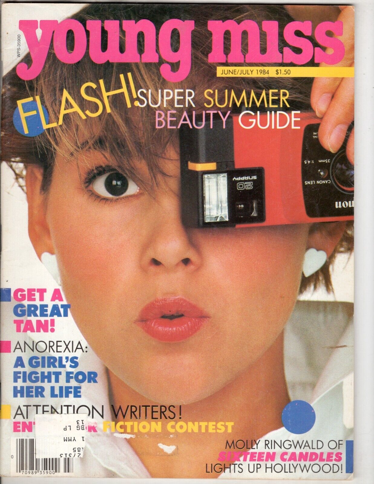 YOUNG MISS magazine side cover June/July 1984