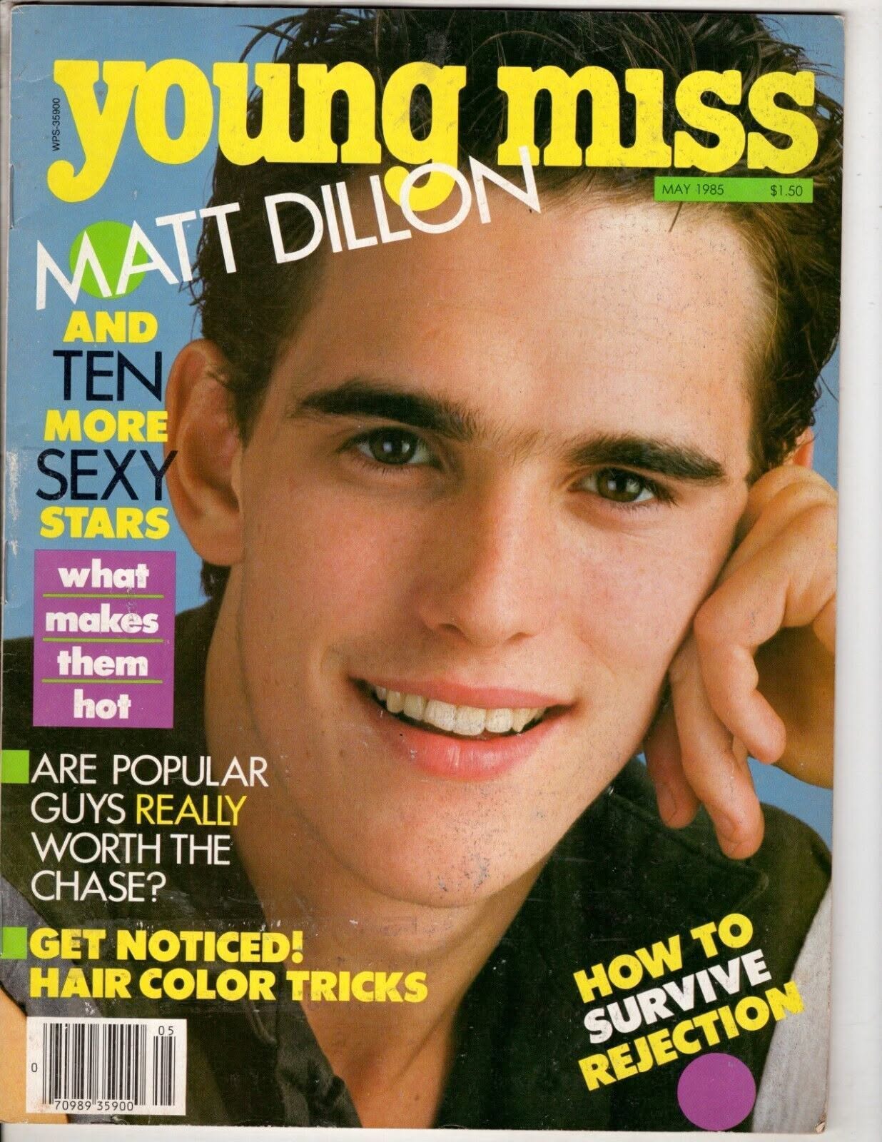 YOUNG MISS magazine side cover  May 1985
