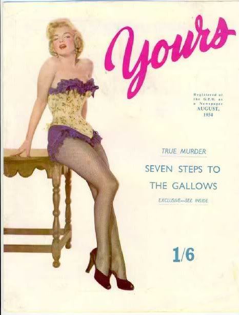 YOURS magazine side cover August 1954