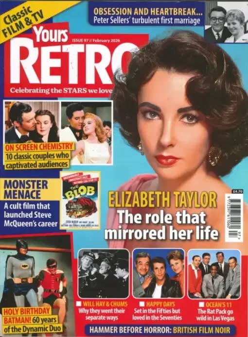 YOURS RETRO magazine side cover Issue 97  February 2026