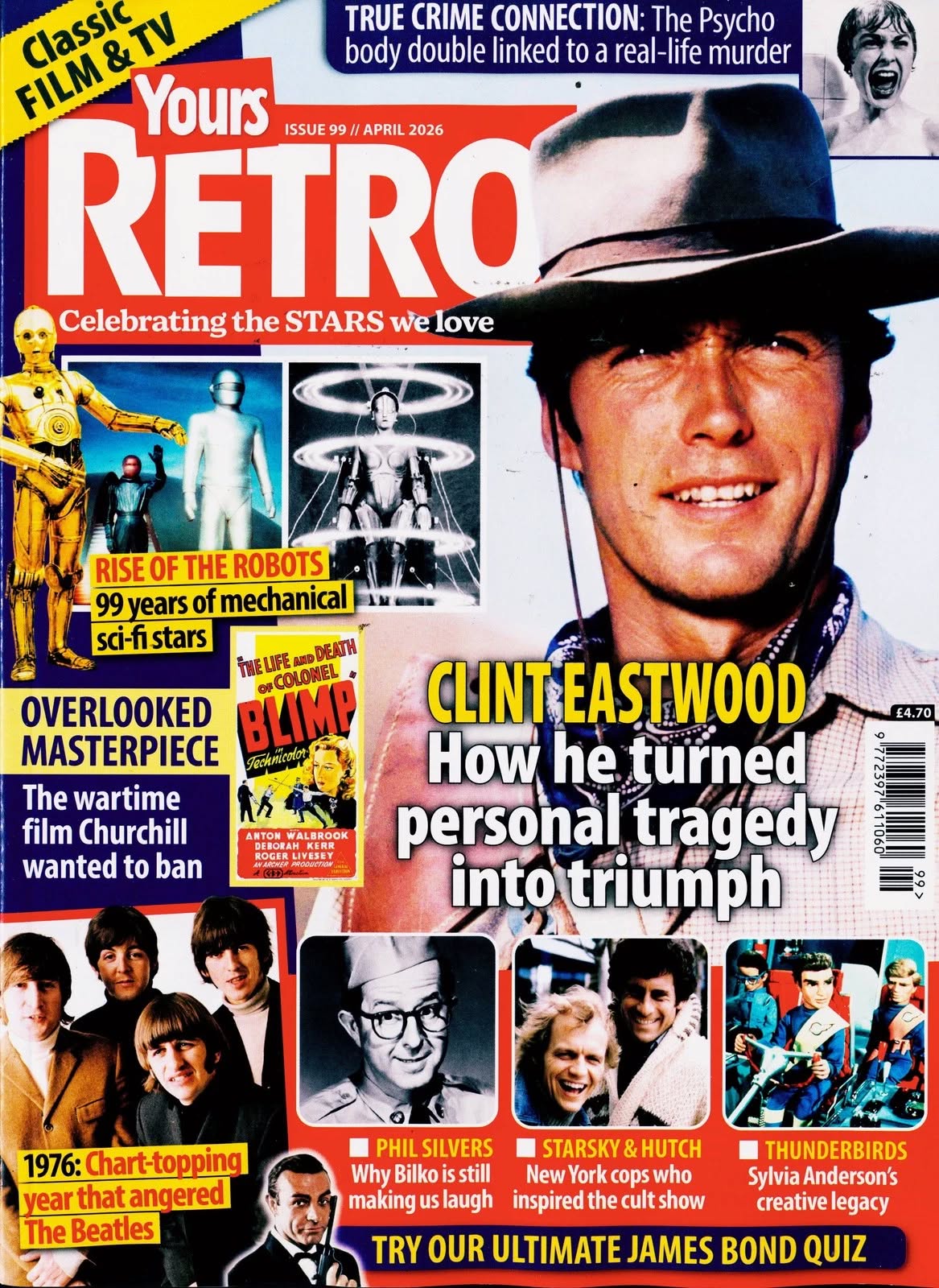 YOURS RETRO magazine side cover Issue 99  April 2026