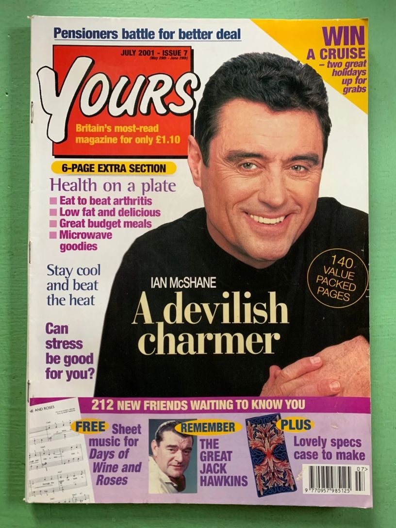 YOURS 2000S magazine side cover  July 2001