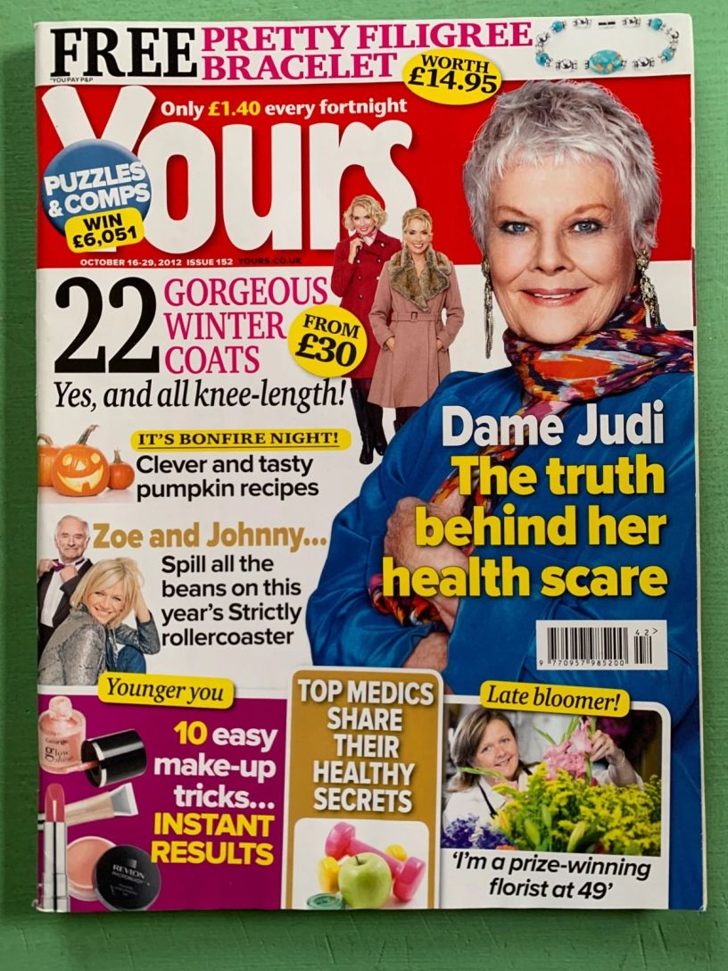 YOURS 2000S magazine side cover 16 October 2012