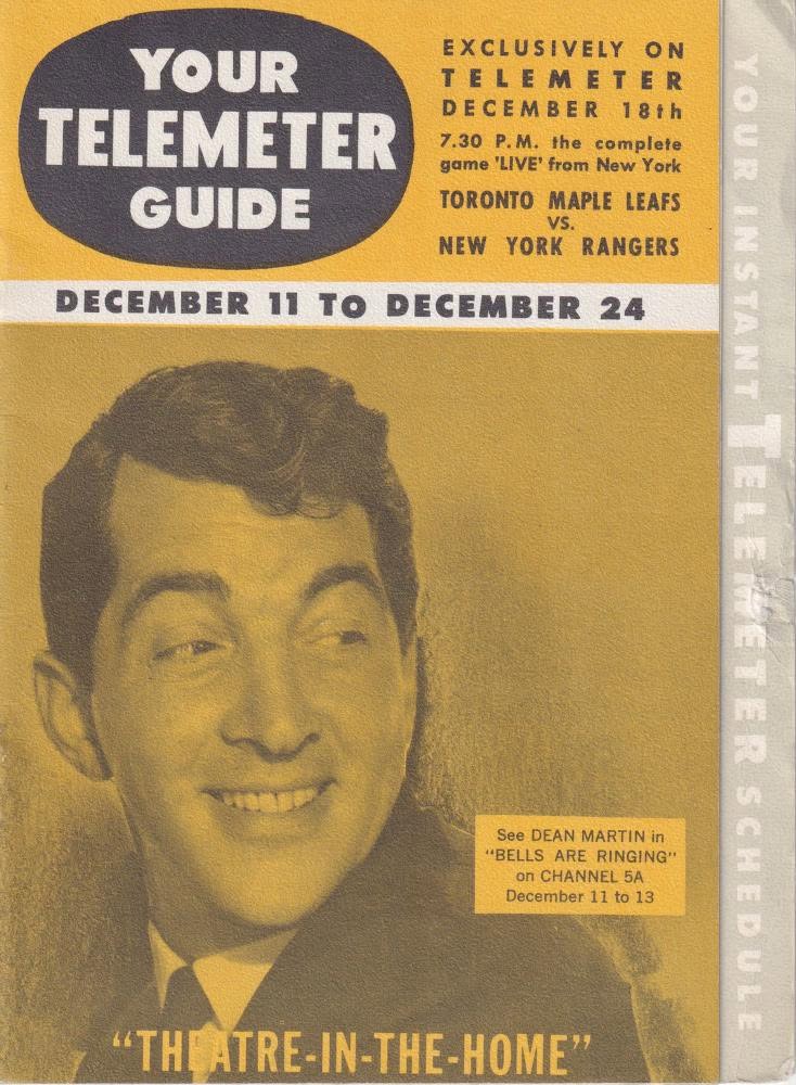 YOUR TELEMETER GUIDE magazine side cover 11 December 1960