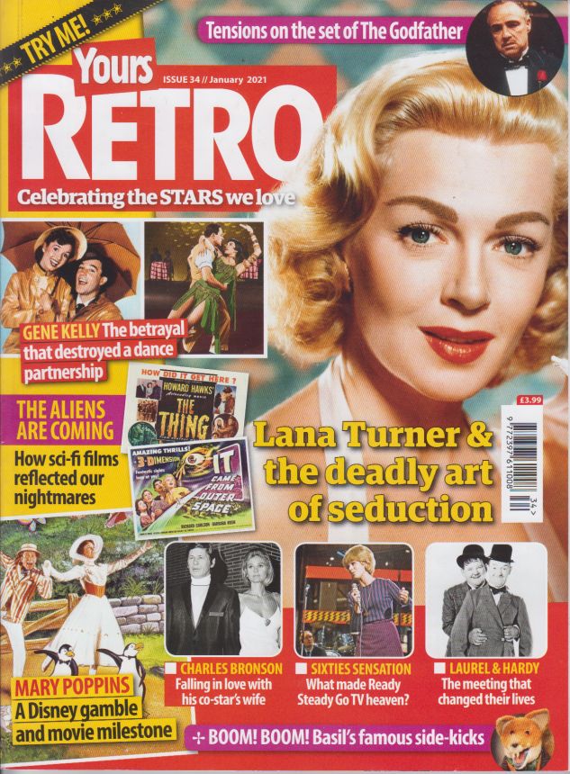 YOURS RETRO magazine side cover Issue 34  January 2021