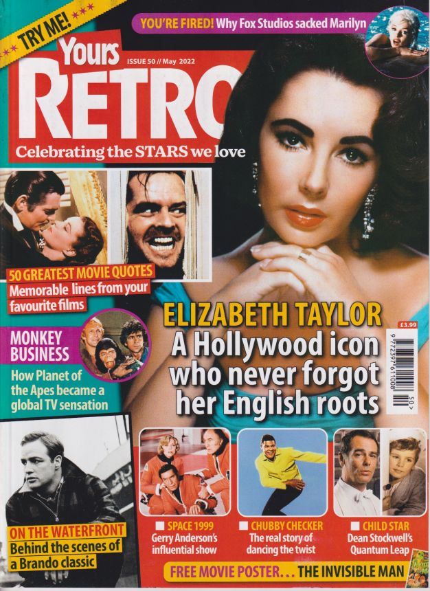 YOURS RETRO magazine side cover Issue 50  May 2022