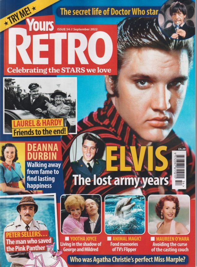 YOURS RETRO magazine side cover Issue 54  September 2022