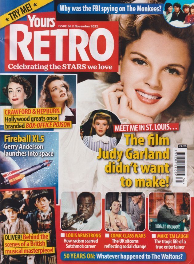 YOURS RETRO magazine side cover Issue 56  November 2022