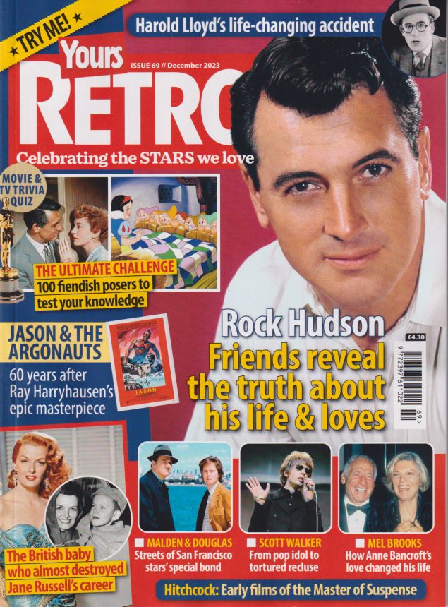 YOURS RETRO magazine side cover Issue 69  December 2023