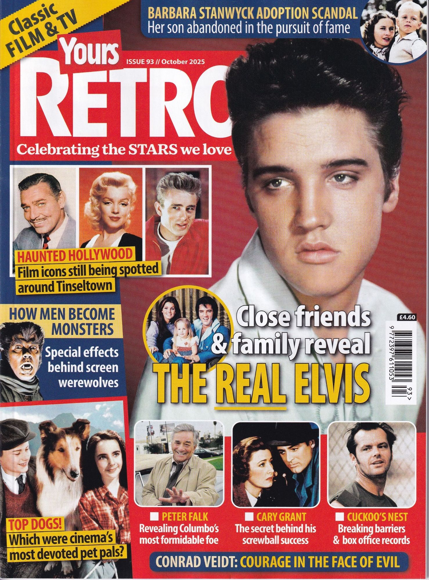 YOURS RETRO magazine side cover Issue 93  October 2025