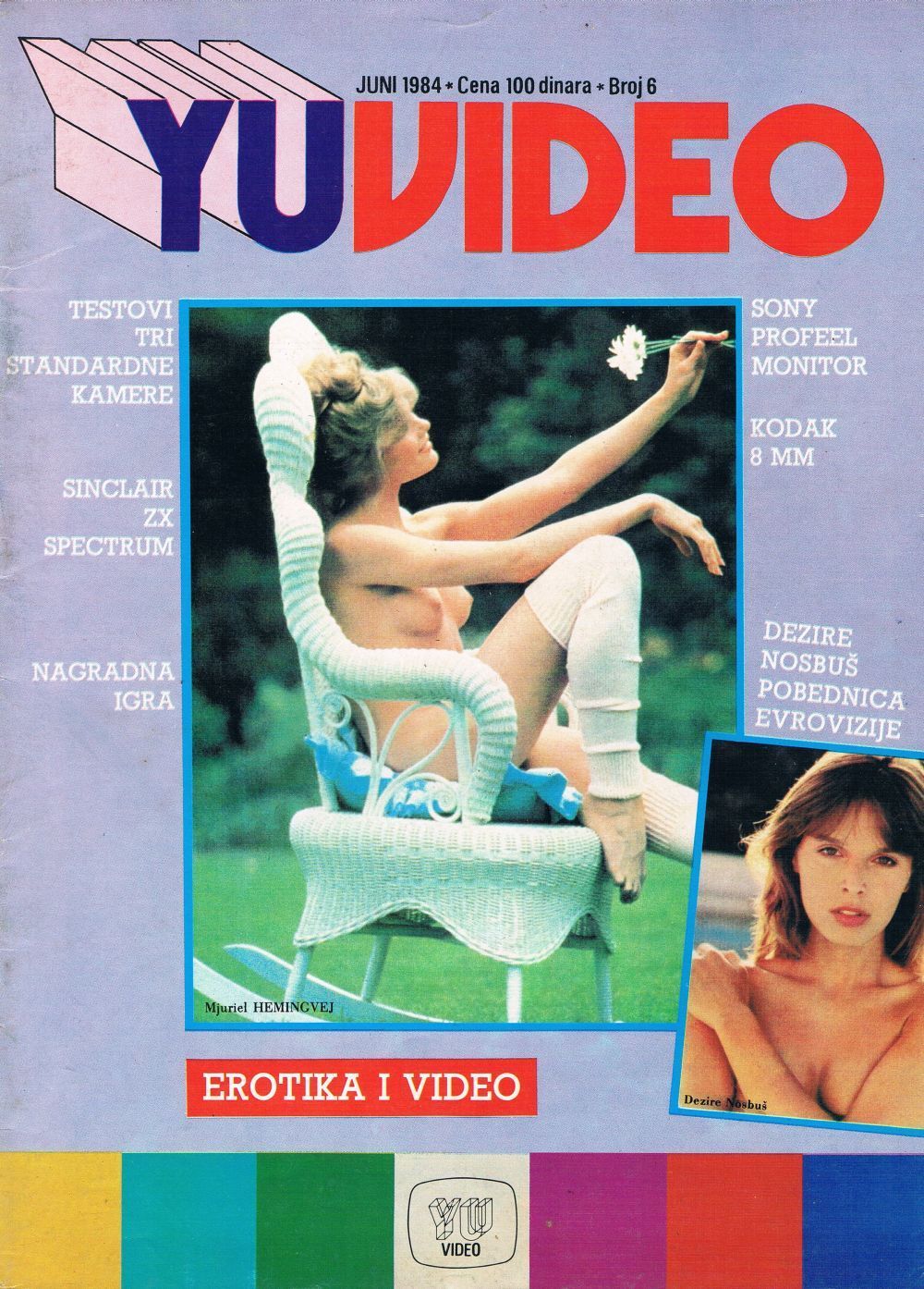 YU VIDEO magazine side cover Issue 6 June 1984
