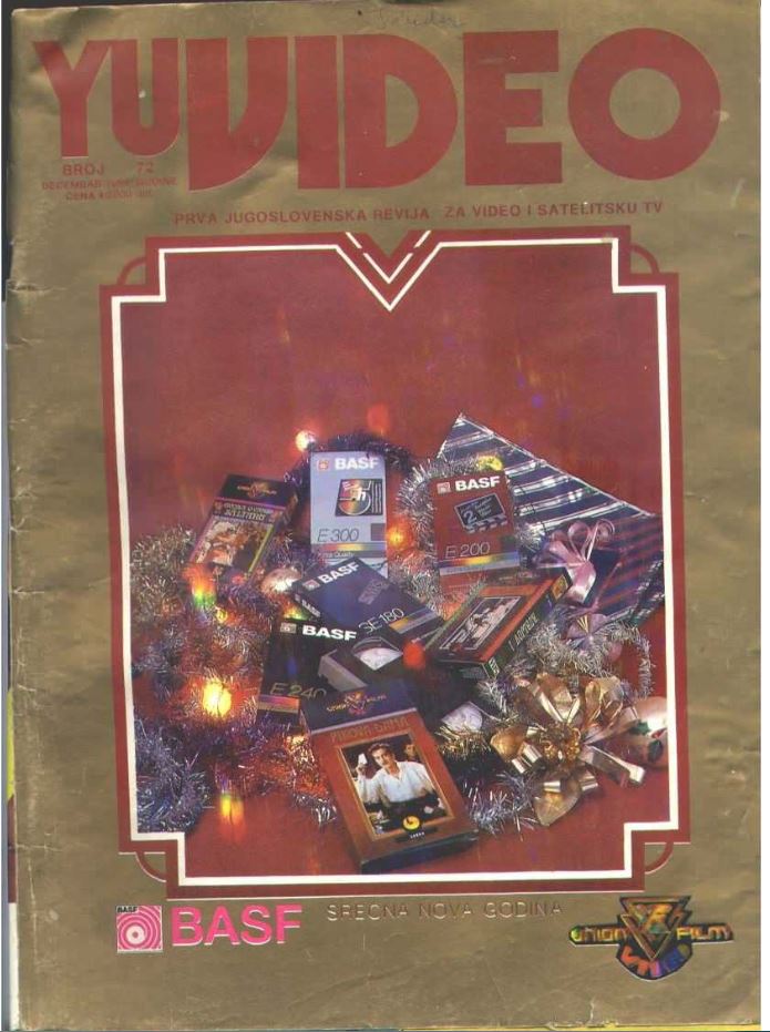 YU VIDEO magazine side cover Issue 72 December 1989