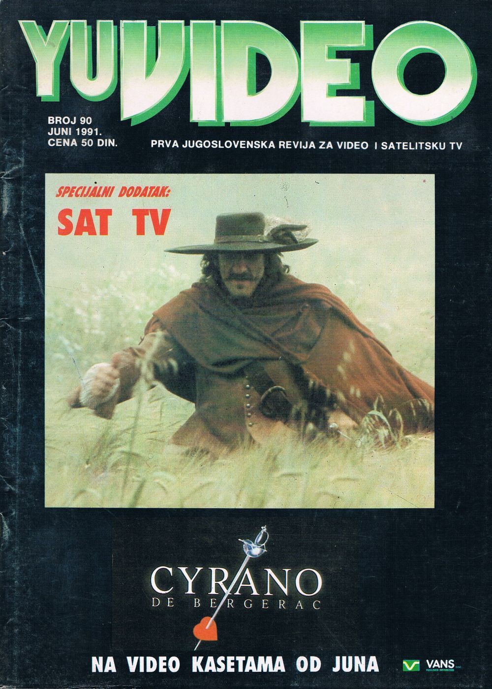 YU VIDEO magazine side cover Issue 90 June 1991