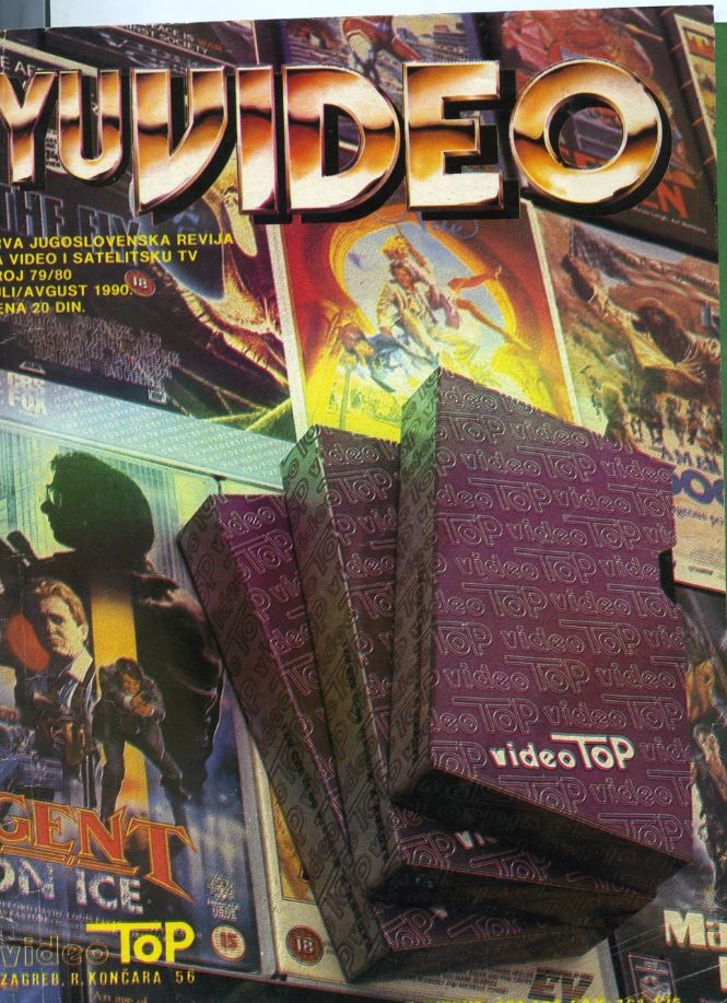 YU VIDEO magazine side cover Issue 79-80  July- August 1990