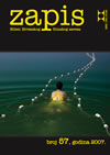 ZAPIS magazine side cover Issue 57  2007