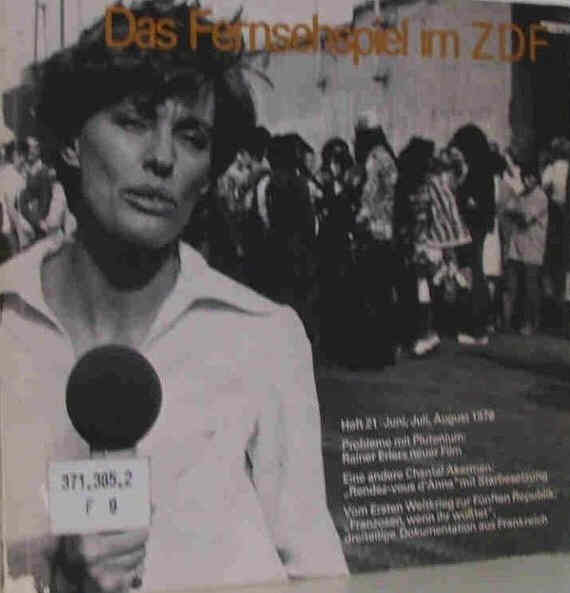 DAS FERNSEHSPIEL IM ZDF magazine side cover Issue 21  June/August 1978