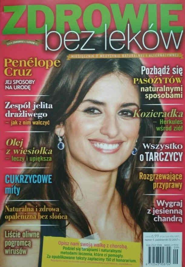 ZDROWIE BEZ LEKOW magazine side cover Issue 5  October 2017