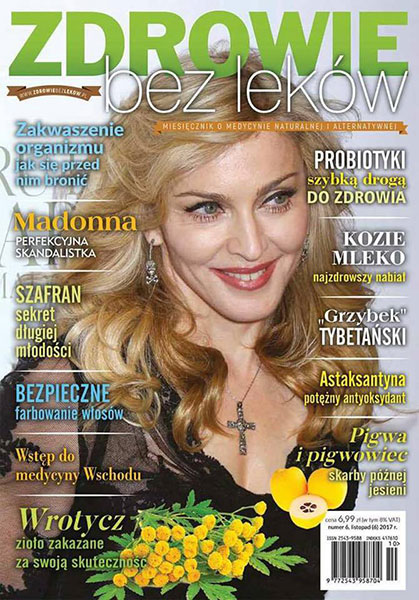 ZDROWIE BEZ LEKOW magazine side cover Issue 6  November 2017