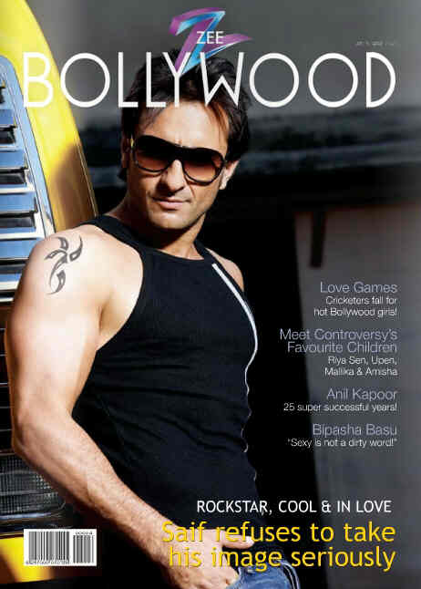 ZEE BOLLYWOOD magazine side cover April 2008