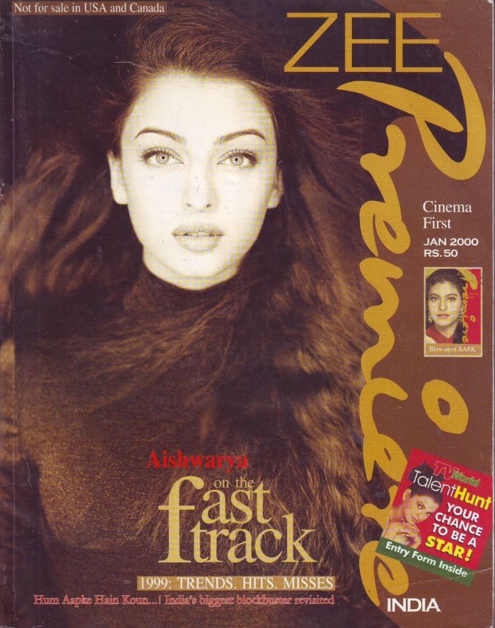 ZEE PREMIERE magazine side cover January 2000