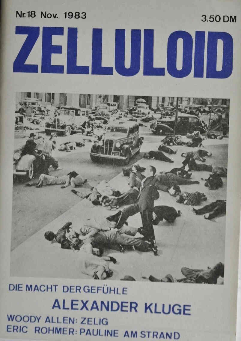 ZELLULOID magazine side cover Issue 18 November 1983