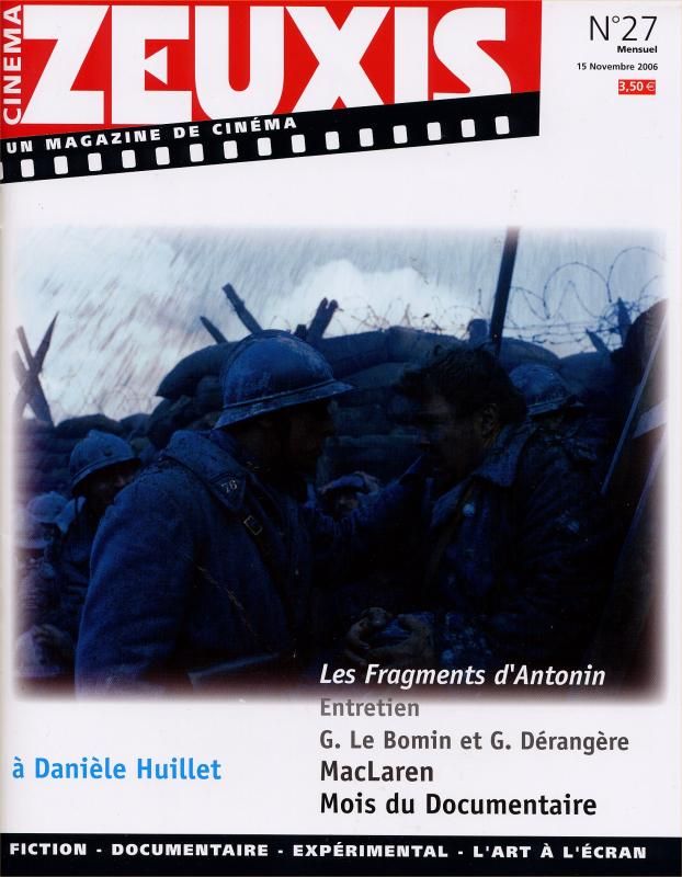 ZEUXIS magazine side cover Issue 27 November 2006