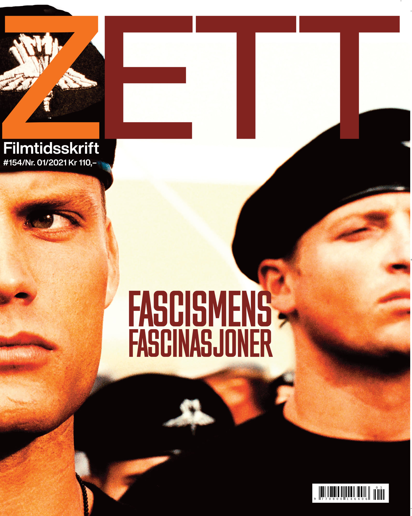 Z FILMTIDSSKRIFT magazine side cover Issue 154  January 2021
