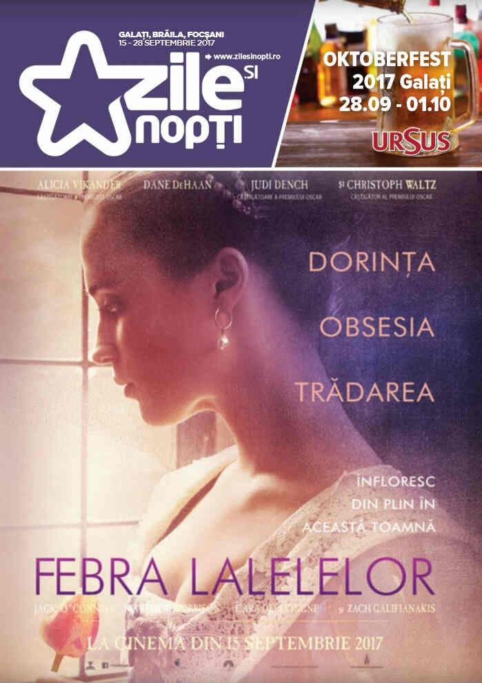 ZILE SI NOPTI magazine side cover 15-28 September 2017